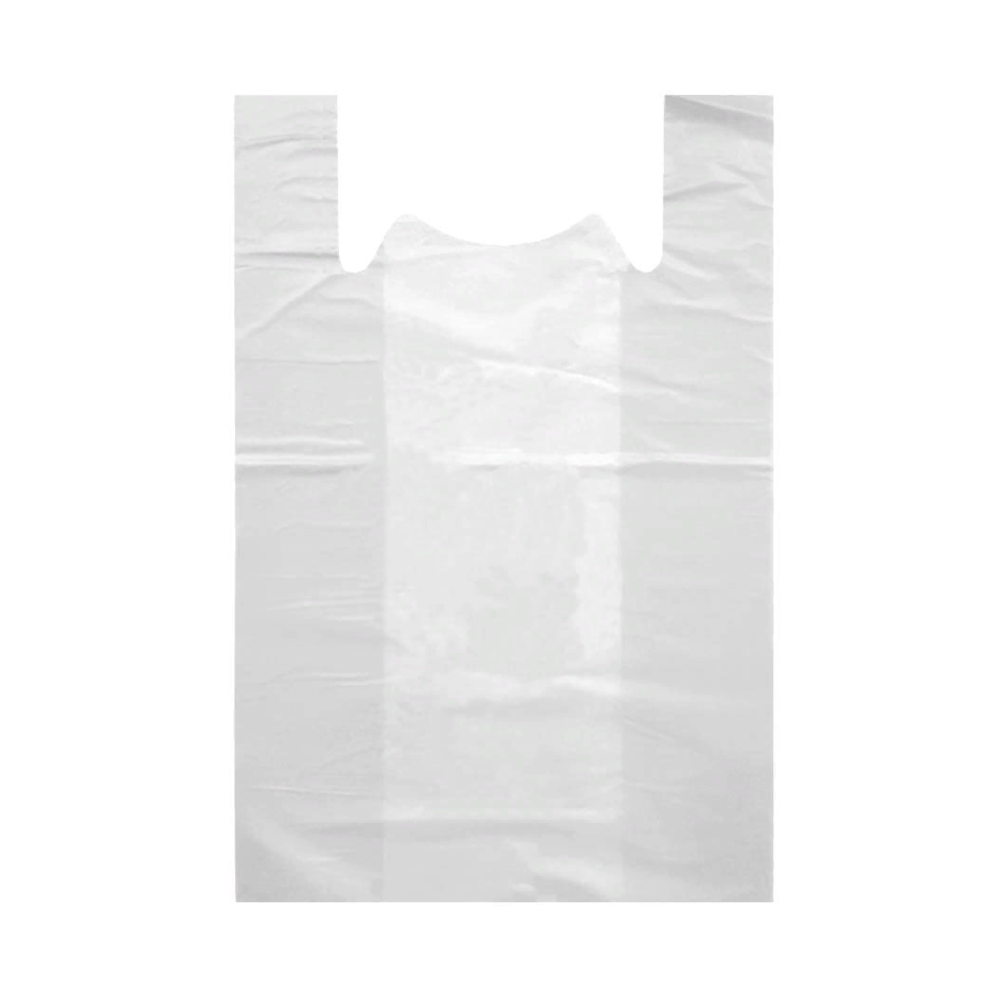 Пакет-майка белый, ПВД, 32×65 см
