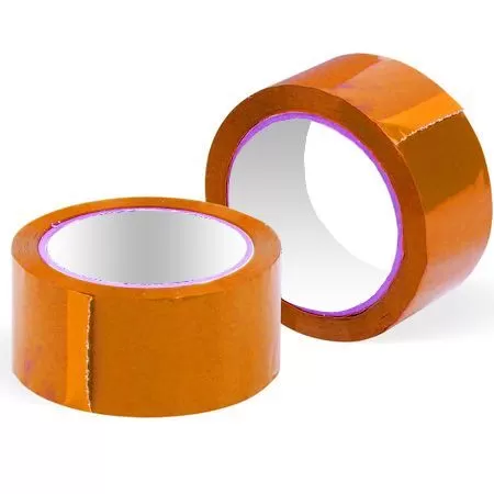 Клейкая лента упаковочная оранжевая, 48 мм×60 м, 45 мкм