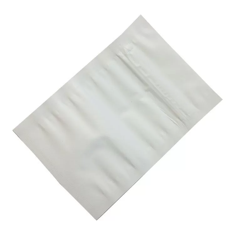 Белые металлизированные зиплоки с прозрачной стороной, 24×30 см, 110 мкм